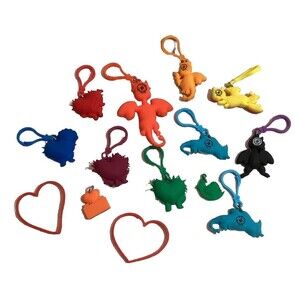 American Heart Association Kids Heart Challenge Keychains Lot Piece AHA Dragons